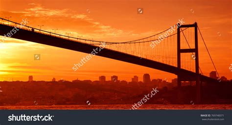 Bosphorus Bridge Istanbul Sunset Stock Photo 769748371 Shutterstock
