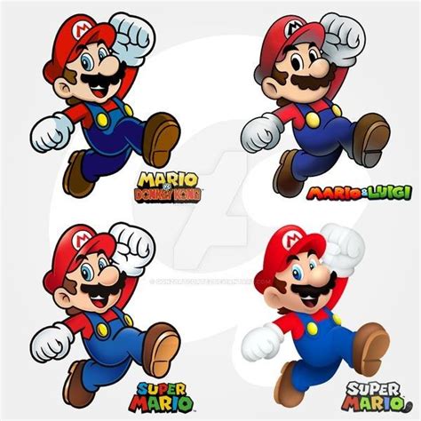 Super Mario Styles By Gonzartcortez On