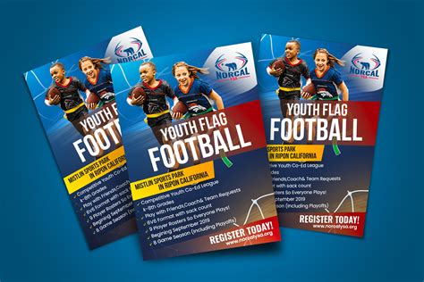 Youth Flag Football Flyer Design On Behance