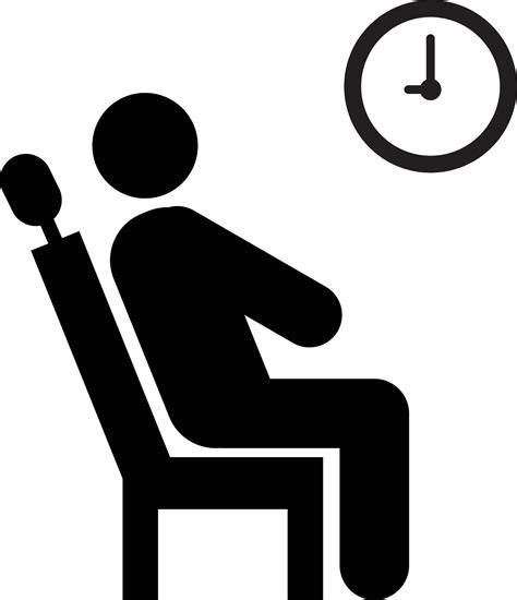 Wait Icon On White Background Waiting Room Sign Interview Symbol