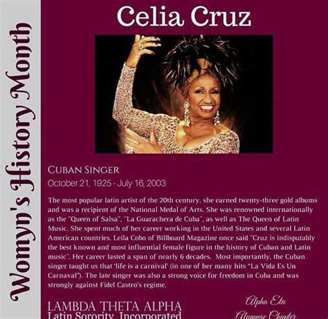 Celia cruz, who had had a successful career in cuba with sonora matancera, was able to transition into the salsa movement, eventually becoming known as the queen of salsa. 691 best La Guarachera - Celia Cruz images on Pinterest