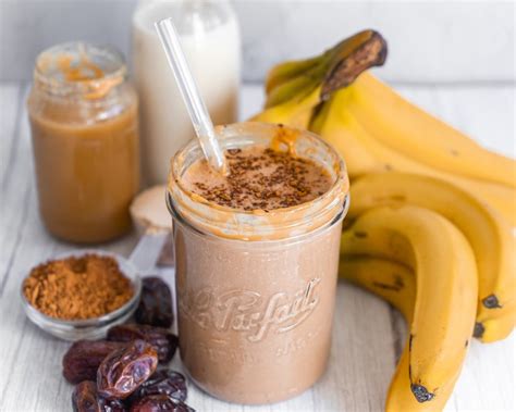 Chocolate Peanut Butter Banana Smoothie The Best Healthy Vegan Treat