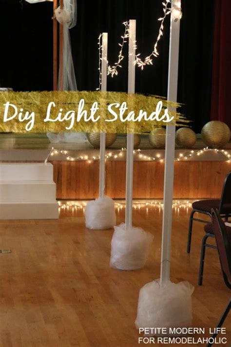 Remodelaholic Easy Diy Light Stands For String Lights