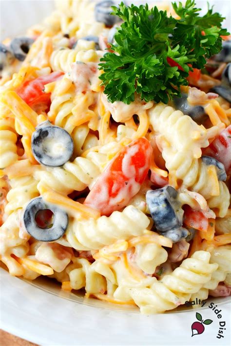 Potluck Pasta Salad With Hidden Valley Ranch Easy Side Dishes