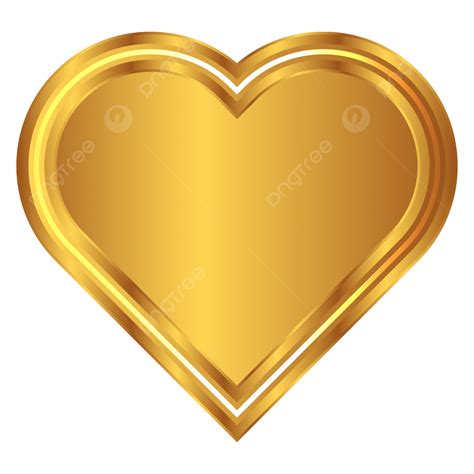 Luxury Gold 3d Metallic Romantic Heart Shape Frame Photo Love Border Valentines Day Gold Heart