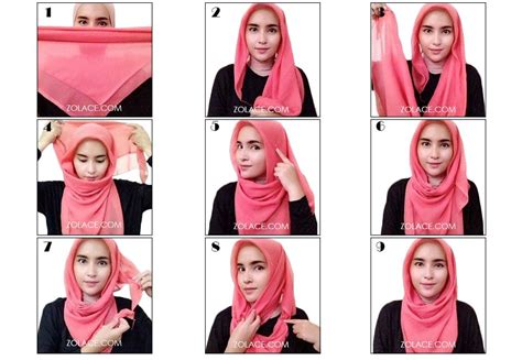 Cara Pakai Tudung Bawal Untuk Gadis Berwajah Bulat Tutorials Models And Hijabs