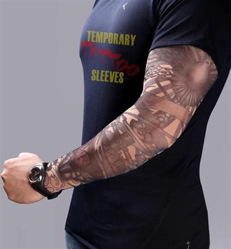 Fake Tattoo Sleeve Stretchy Arm Stocking Fake Tattoo Sleeves
