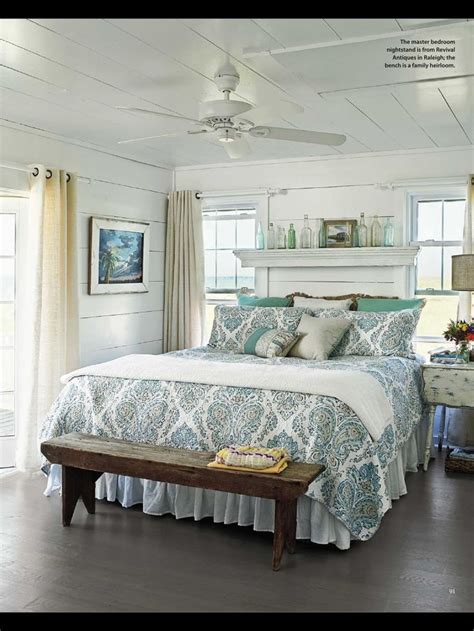 You like simply framed artwork that doesn't cause too much of a fuss. Cottage style bedroom | My Beach Cottage Decorating Ideas ...