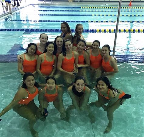 The Whitney Young Girls Swimming And Diving Team Takes On Lane Tech