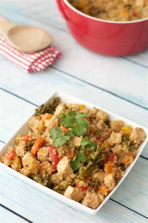 Baked Tofu And Vegetable Casserole With Quinoa Loving It Vegan