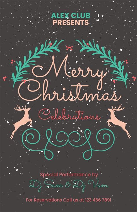 37 Free Christmas Poster Templates Customize And Download