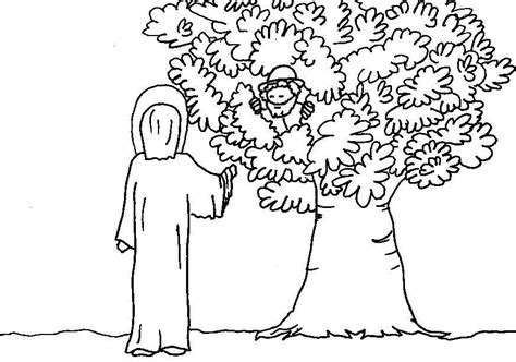 Free Zacchaeus Coloring Page Printable Download Free Zacchaeus