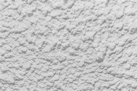 White Stucco Wall With Cracks On Surface Texture Background Stock