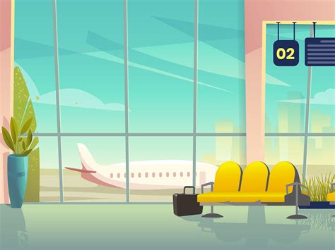 Cartoon Airport Background By On Dribbble