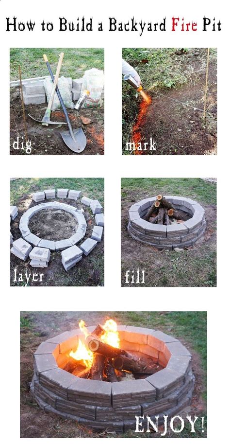 Below you'll find what you need to build a cover for a 46 1/2″ round fire pit. How to Build an Easy Backyard Fire Pit | Summer, Will have and Do it yourself