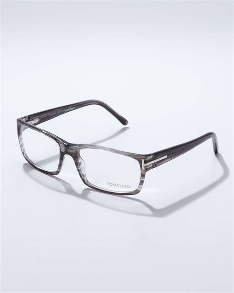tom ford square frame fashion glasses in gray for men lyst