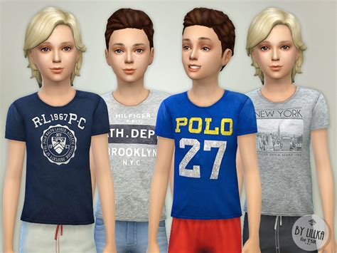 The Sims Resource T Shirt Collection For Boys P04