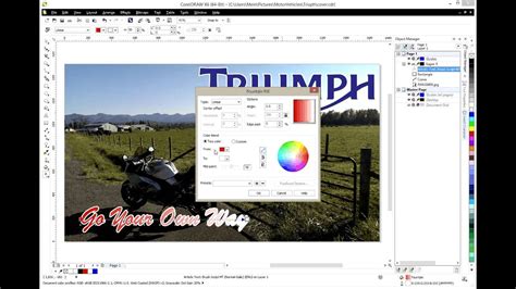 Corel Draw Tutorials For CorelDraw Color Fill With Multiple Colors