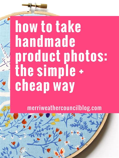 How To Take Product Photos For Etsy The Merriweather Council Blog