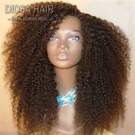 Density Virgin Brazilian Human Hair Afro Kinky Curly Wigs Glueless Full Lace Human Hair Wigs