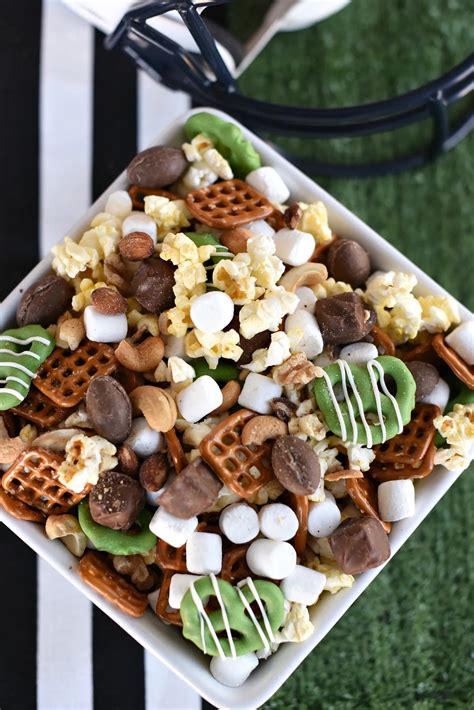 Winning Game Day Snacks: Football Party Mix - Fun-Squared