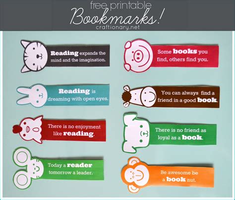 Diy Motivational Bookmarks For Kids Free Printable Craftionary