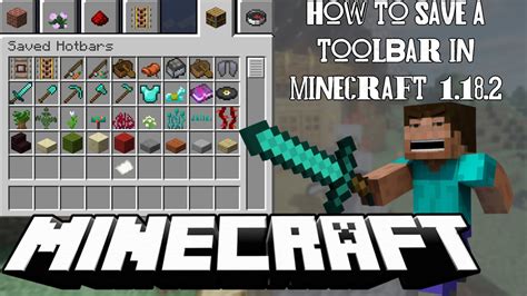 How To Save A Toolbar In Minecraft 1182 Youtube