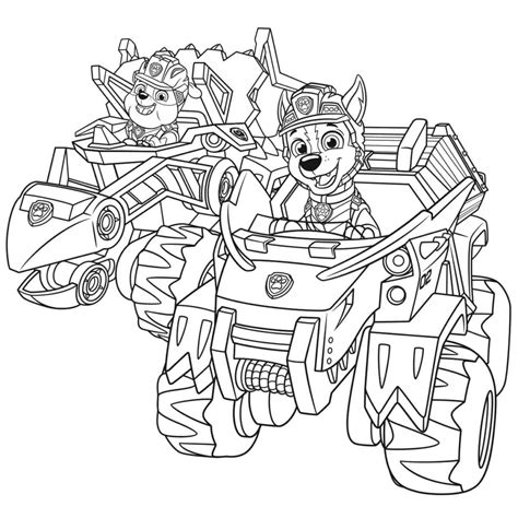 Ausmalbilder Mighty Pups Paw Patrol Mighty Pups Tracker Coloring