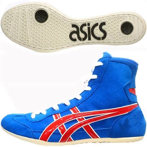 Asics Japan Wrestling Shoes Ex Eo Twr900 Blue Red Original Color Ebay