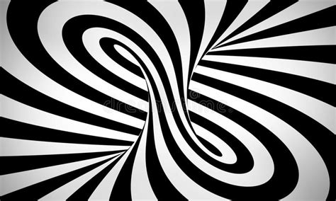 Abstract Black And White 3d Background Stock Illustration