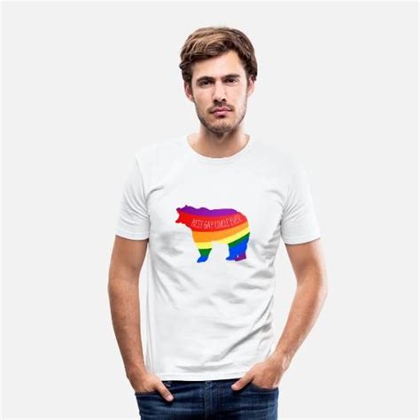 Best Gay Uncle Ever Funny Gay Shirt Lgbt M Nner Slim Fit T Shirt