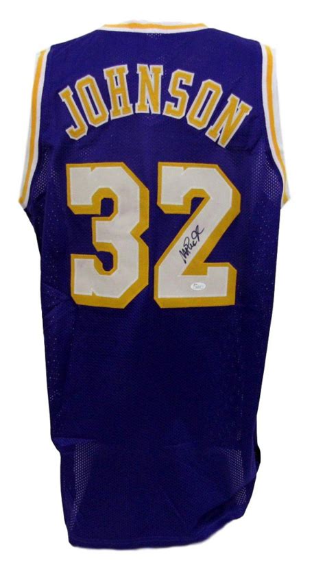 Magic Johnson Signed Jersey Jsa Coa Pristine Auction