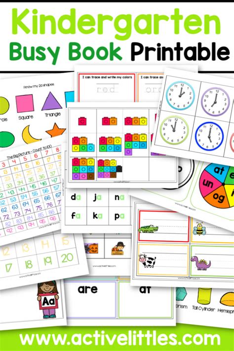 Busy Book Free Printables