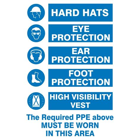 Mandatory Ppe Premises Sign Buy Now Discount Safety Signs Australia