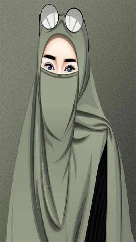 Download Wallpaper Kartun Muslimah Cantik 2021 Gambar Kartun Muslimah