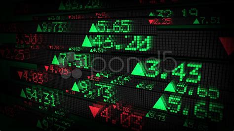 Stock Market Tickers Price Data Animation Stock Footage Youtube