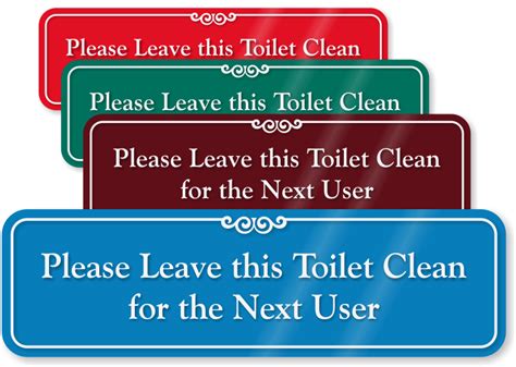 Funny Clean Bathroom Signs