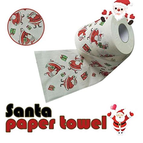 christmas pattern roll paper home santa claus bath toilet roll paper tissue toilet paper