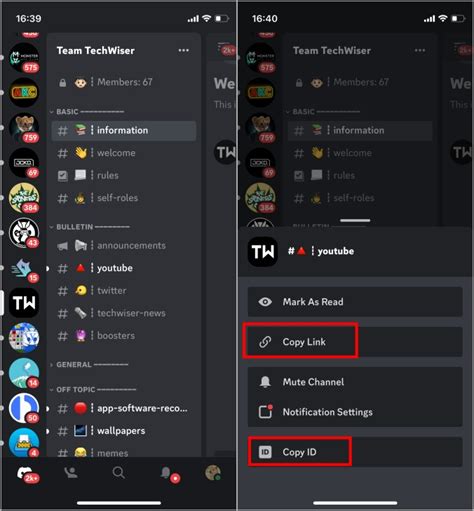How To Copy Discord Profile Channel Server Message Id And Link