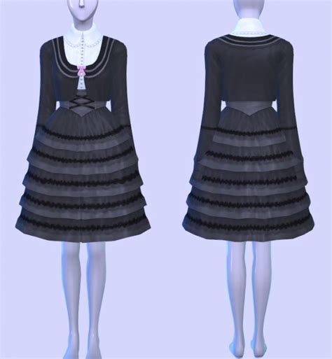 Lolita Clothing Set At Pickypikachu Sims 4 Updates
