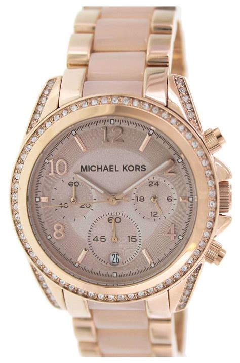 Michael Kors Blair Chronograph Crystals Mk5943 Womens Watch Zetawatches