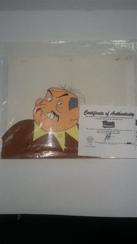 Dennis The Menace Cartoon Animation Cel And Drawing 11x9 Mr Wilson A 5