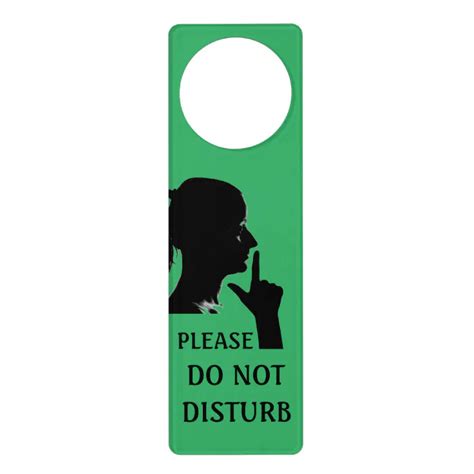 Please Do Not Disturb Door Hanger Zazzle