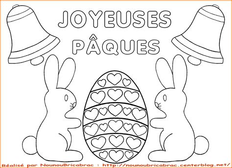 Lapins et oeuf surprise *Joyeuses Pâques*... à colorier - dessin oeufs