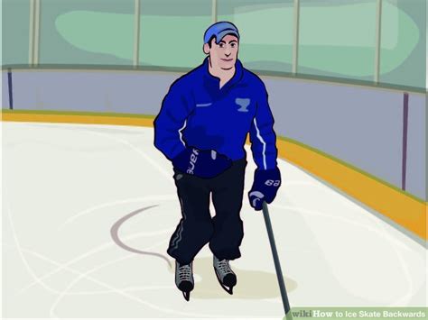 '''practice drill:''' skate backwards around the edge of the rink, and use crossovers to change direction in the corners. 3 Ways to Ice Skate Backwards - wikiHow