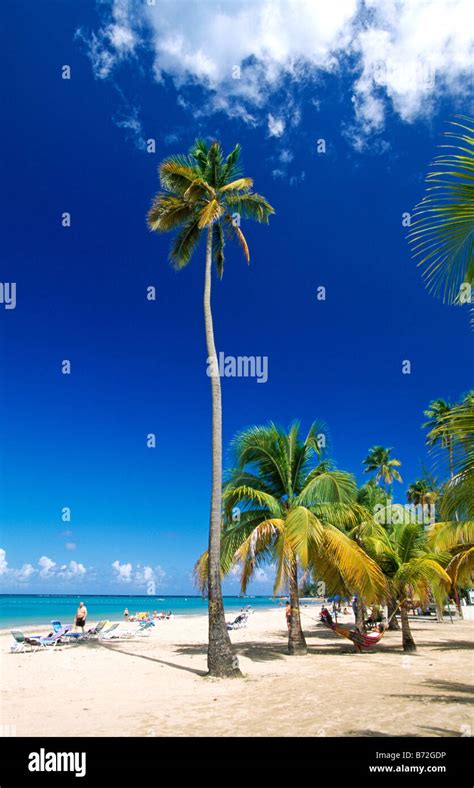 Luquillo Beach Puerto Rico Caribbean Stock Photo Alamy