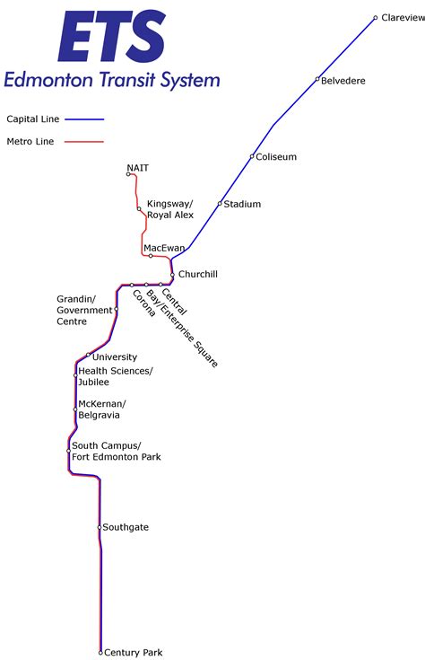 Edmonton Light Rail Transit — Map Lines Route Hours Tickets