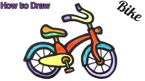 How To Draw A Toy Bicycle Step By Step Easy Drawing For Beginners