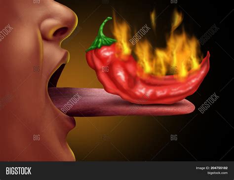 Eating Spicy Food Diet Image And Photo Free Trial Bigstock