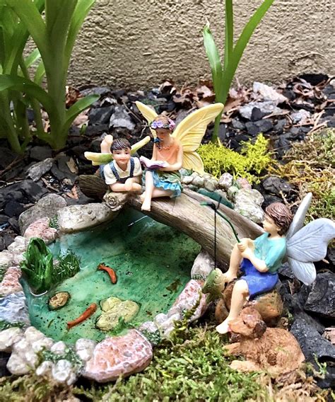 Miniature Fairy Garden Fairy Garden Fish Pond Kit Miniature Etsy